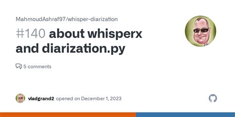 About Whisperx And Diarization Py Issue Mahmoudashraf