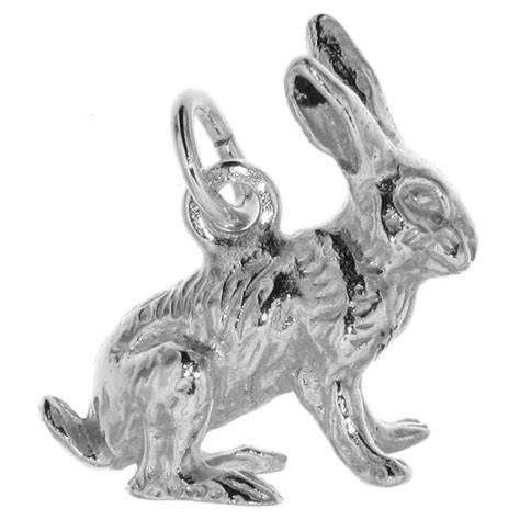 Hase Schmuck Anhänger Tiermotiv Schmuck Silberanhänger Osterhase