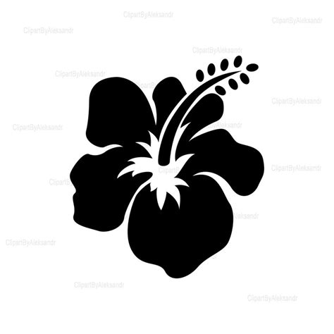 Svg Tropical Flowers Svg Hibiscus Flower Svg Hawaiian Etsy