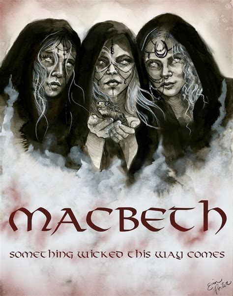 Macbeth Three Witches Drawing