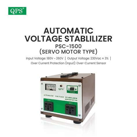 QPS Automatic Voltage Stabilizer PSC 1500 Servo Motor Type