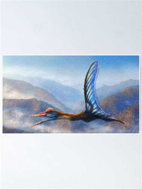 Quetzalcoatlus Northropi Restored Poster By Thedragonofdoom Redbubble