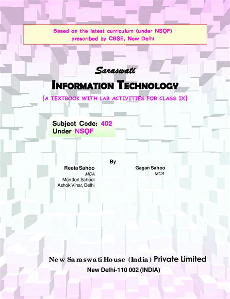 Download Cbse Information Technology Textbook With Lab Activities For Class 9th Pdf Online