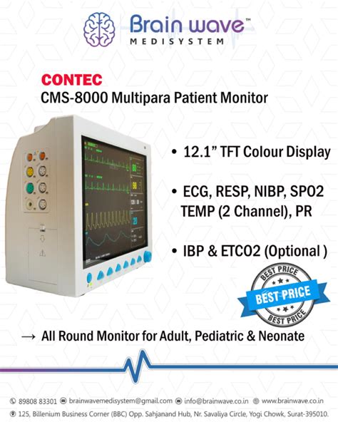 Contec Patient Monitor Cms Icu Ccu Vital Signs Off