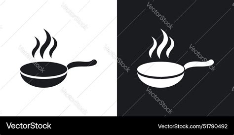 Pan Frying Icon Royalty Free Vector Image Vectorstock