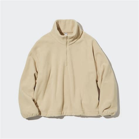 Fleece Half Zip Pullover Shirt Uniqlo Us