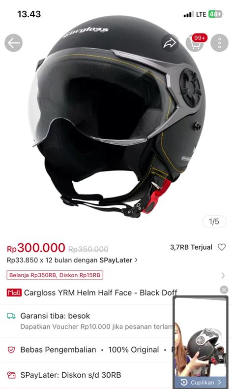 Helm Cargloss Original Baru Motor Di Carousell