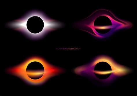 Premium Vector Black Hole Icon Collection On Deep Black