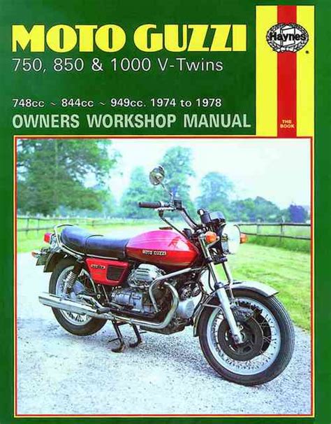 Moto Guzzi 750850 And 1000cc V Twins 74 78 Haynes Motociclo