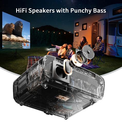 4K HDR High Lumen Projector LCD LED 1080P Native Smart WiFi Projectors ...