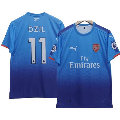 Ozil Arsenal 2017 18 Away Jersey Retro Collection Cyberried Store