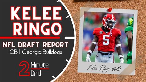 Figuring Out Kelee Ringo 2023 Nfl Draft Report And Scouting Profile Youtube