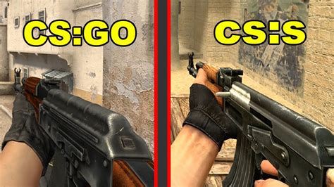 CS GO Vs CS S All Weapons Comparison YouTube