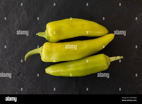 Hungarian Hot Wax Chilli Stock Photo Alamy