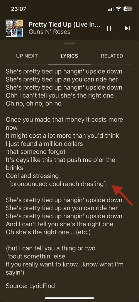 Interesting lyrics on YT music 😂 : r/GunsNRoses