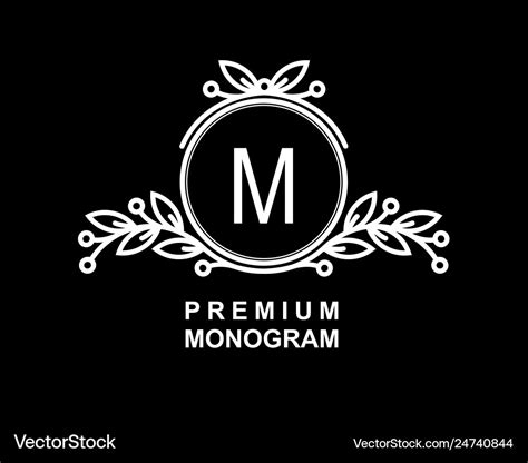 Premium Monogram Template For Your Emblems Logos Vector Image