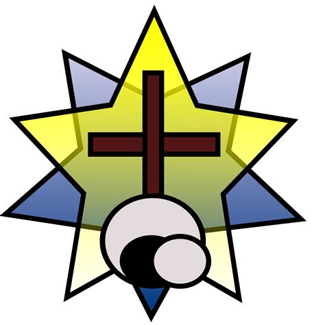 Clipart - Symbolism - Star, Cross, Empty Tomb