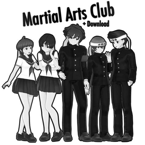 Mmd X Yandere Simulator Martial Arts Club Down By Sakimakademi On