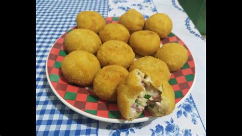 Receita Do Salgado Maravilha Bolinha Recheada De Presunto Queijo E