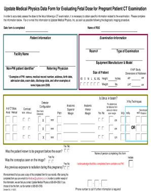 Fillable Online Upstate Medical Physics Data Form For Evaluating Fetal