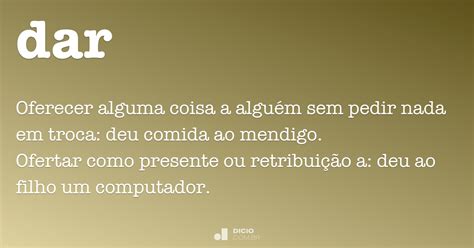 dar dicio dicionario  de portugues