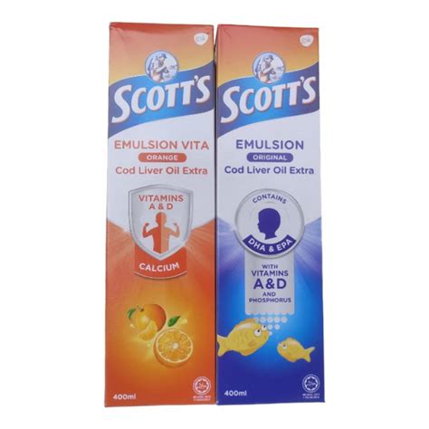 Jual Scotts Emulsion Malaysia Ml Original Dan Orange Shopee Indonesia