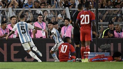 Hasil Akhir Argentina Vs Panama Lionel Messi Tak Terbendung Tim Tango