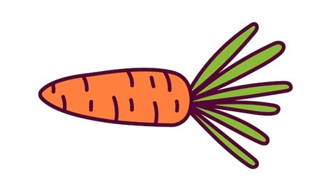 Premium Vector Carrot Vegetable Icon Vector Illustration