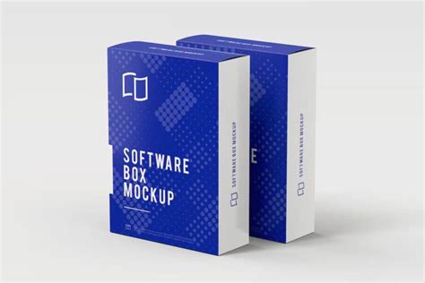 Essential Software Box Psd Mockup Templates Creatisimo