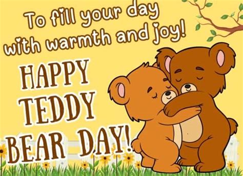 Smiles And Snuggles On Teddy Bear Day! Free Teddy Bear Day eCards | 123 Greetings