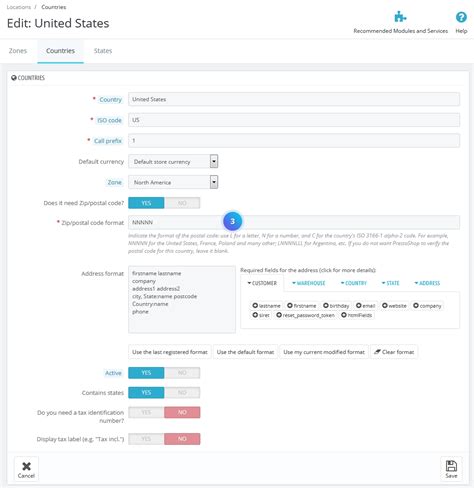 PrestaShop 1.7.x - How To Change ZIP/postal Code Format - TemplateTrip Help