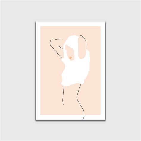 Line Drawing Contemporary Nude Wall Print Minimalist Art Etsy UK