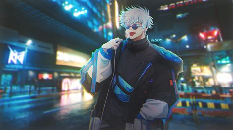 Fondos De Pantalla Satoru Gojo Jujutsu Kaisen Calle Noche Anime