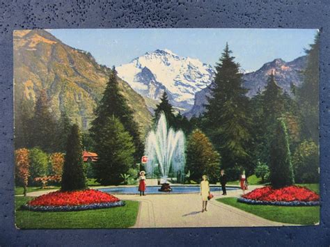 Ak Beo Interlaken Kursaal Park Brunnen Mode Kaufen Auf Ricardo