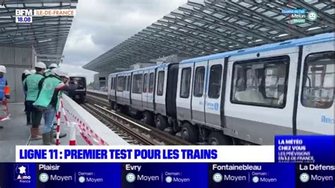 Premier Essai Sur Le Prolongement De La Ligne 11 Du Métro à Rosny Sous Bois