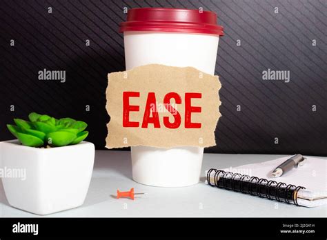 Ease Word Made With Building Blocks Isolated On White Stock Photo Alamy