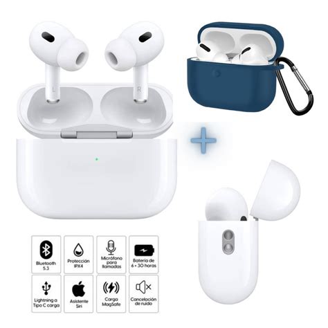 Ripley AIRPODS PRO 2DA GENERACIÓN OEM FUNDA AZUL