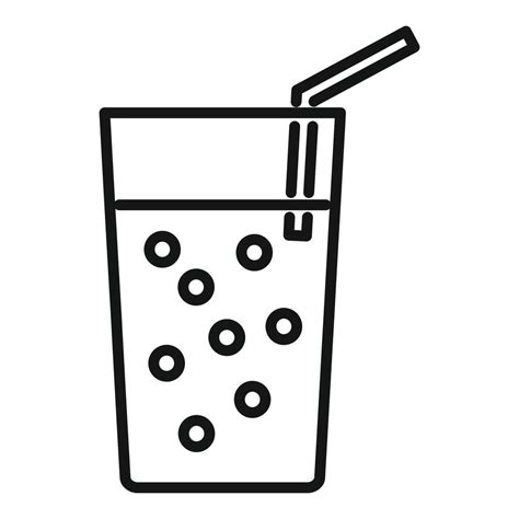 Juice Glass Icon Outline Vector Diet Food 15152195 Vector Art At Vecteezy