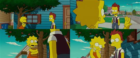 The Simpsons Movie Lisa Meets Colin By Dlee1293847 On Deviantart