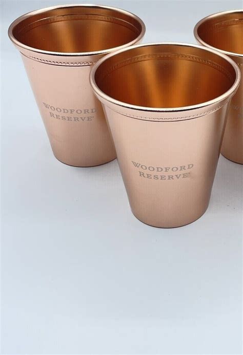 Cup Pair Kentucky Derby Woodford Reserve Mint Julep Copper