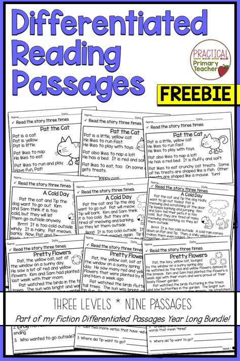 Leveled Reading Passages With Comprehension Questions