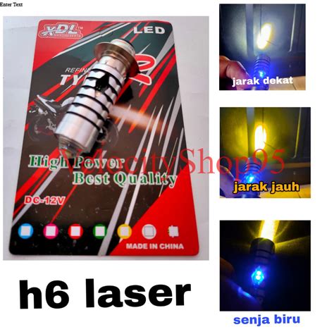 Jual Lampu Utama Motor Led H Laser Senja Biru Cahaya Putih Kuning Ac