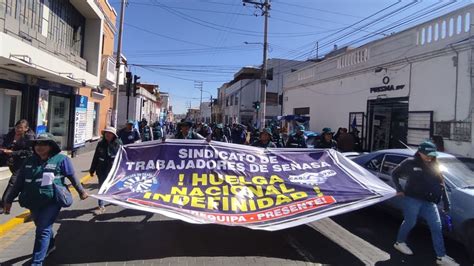 Arequipa Trabajadores De Senasa Inician Huelga Que Perjudicar A