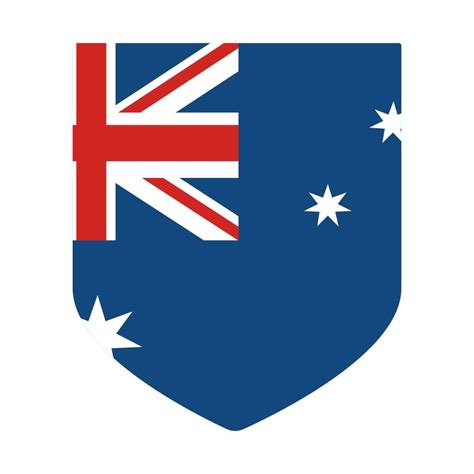 Flag of Australia. The Australian flag in design shape 24100454 Vector ...