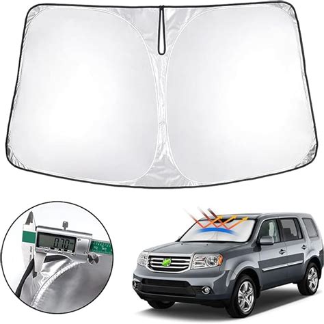 T Tgbros Custom Fit For Windshield Sunshade Honda Pilot Suv