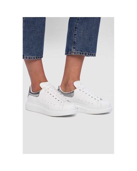 Alexander Mcqueen White Leather Sneaker Lyst