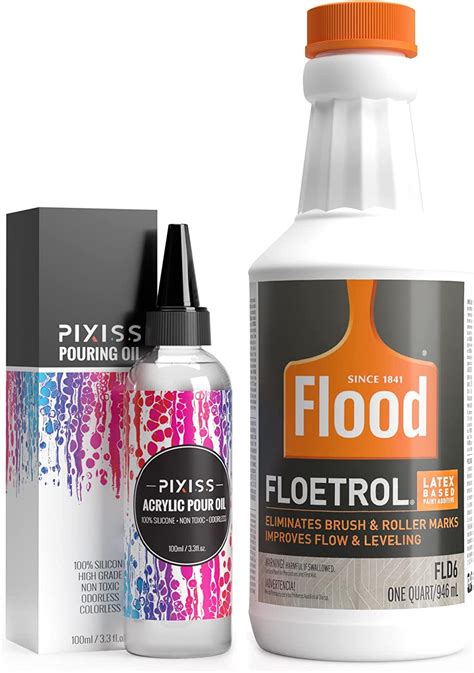 Floetrol Pouring Medium for Acrylic Paint Pixiss Acrylic Pouring Oil for Creating Cells | Michaels