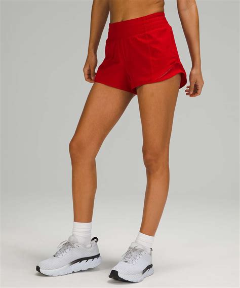 Lululemon Hotty Hot High Rise Short Dark Red Lulu Fanatics