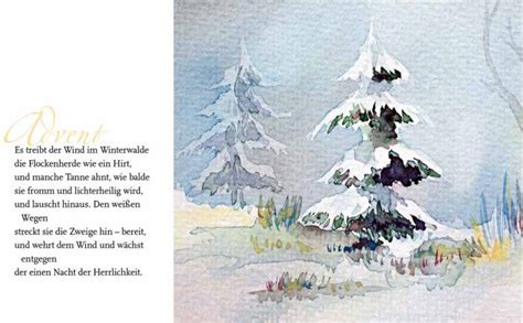 Advent Rainer Maria Rilke Mit Dem Aquarell Es Weihnachtet Von Frank