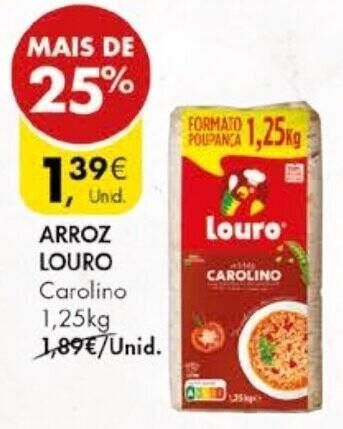 Promo O Arroz Louro Carolino Kg Em Pingo Doce